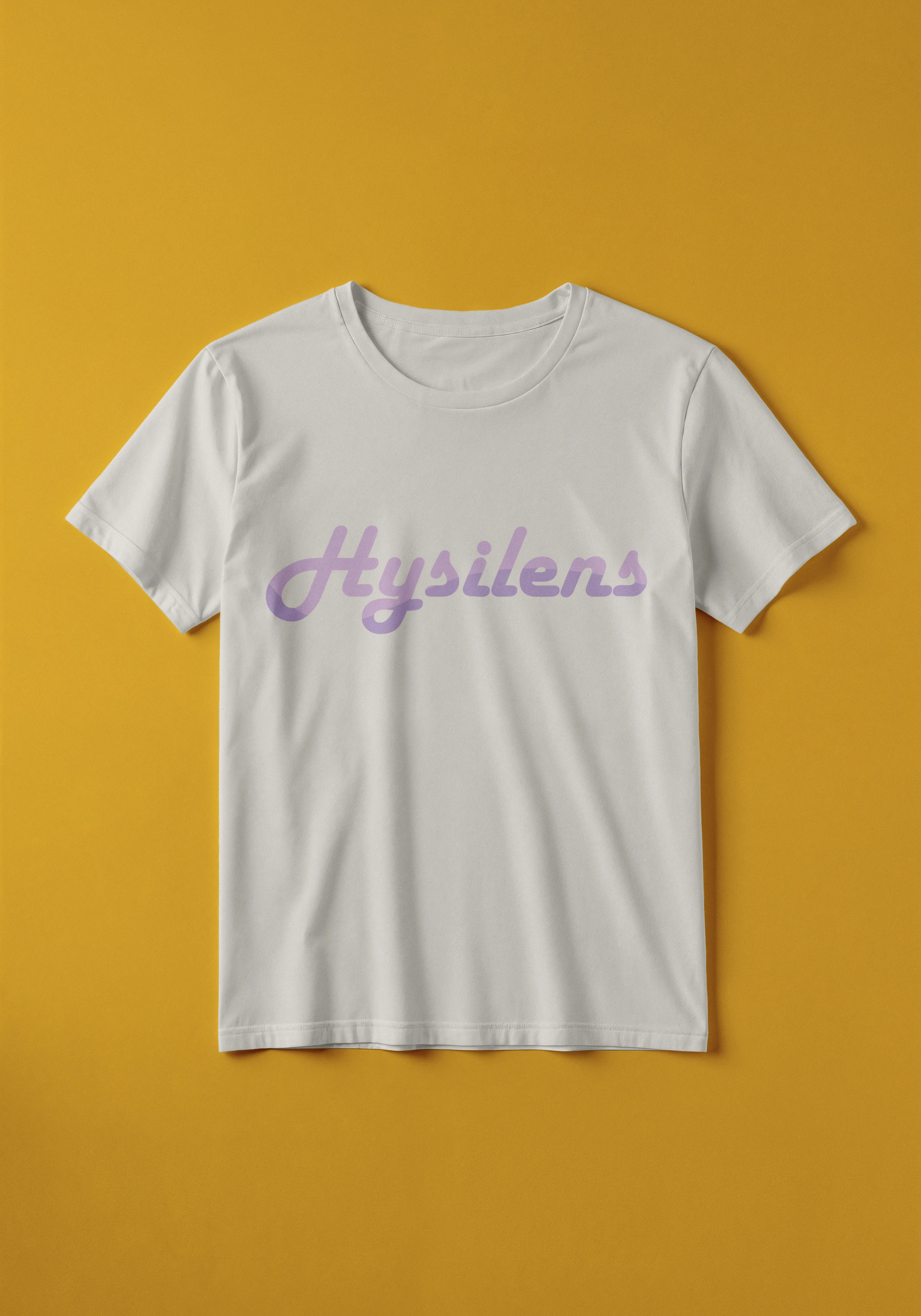 Mockup T-Shirt Typo Violette