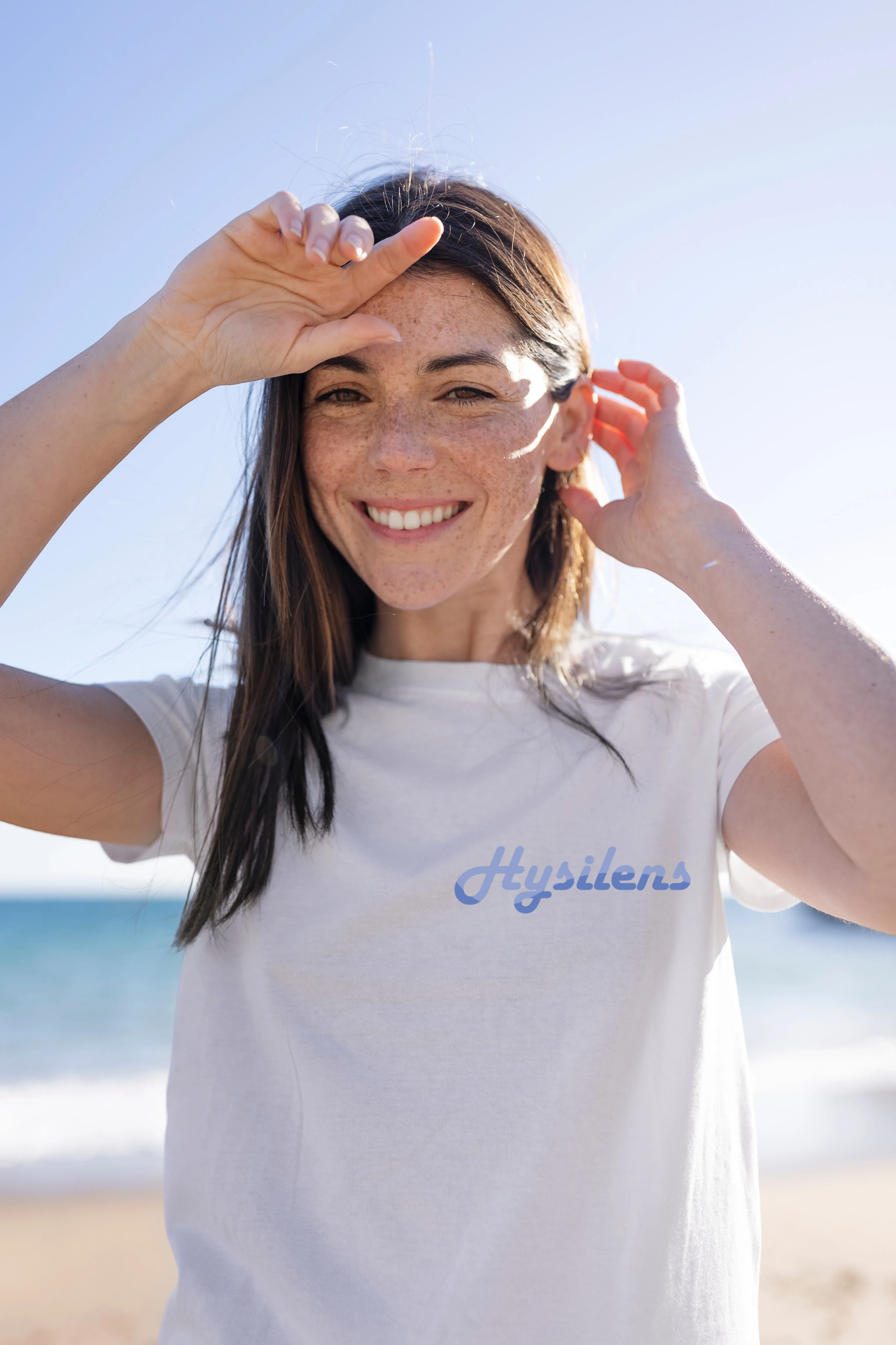 Mockup T-Shirt Porté Bleu