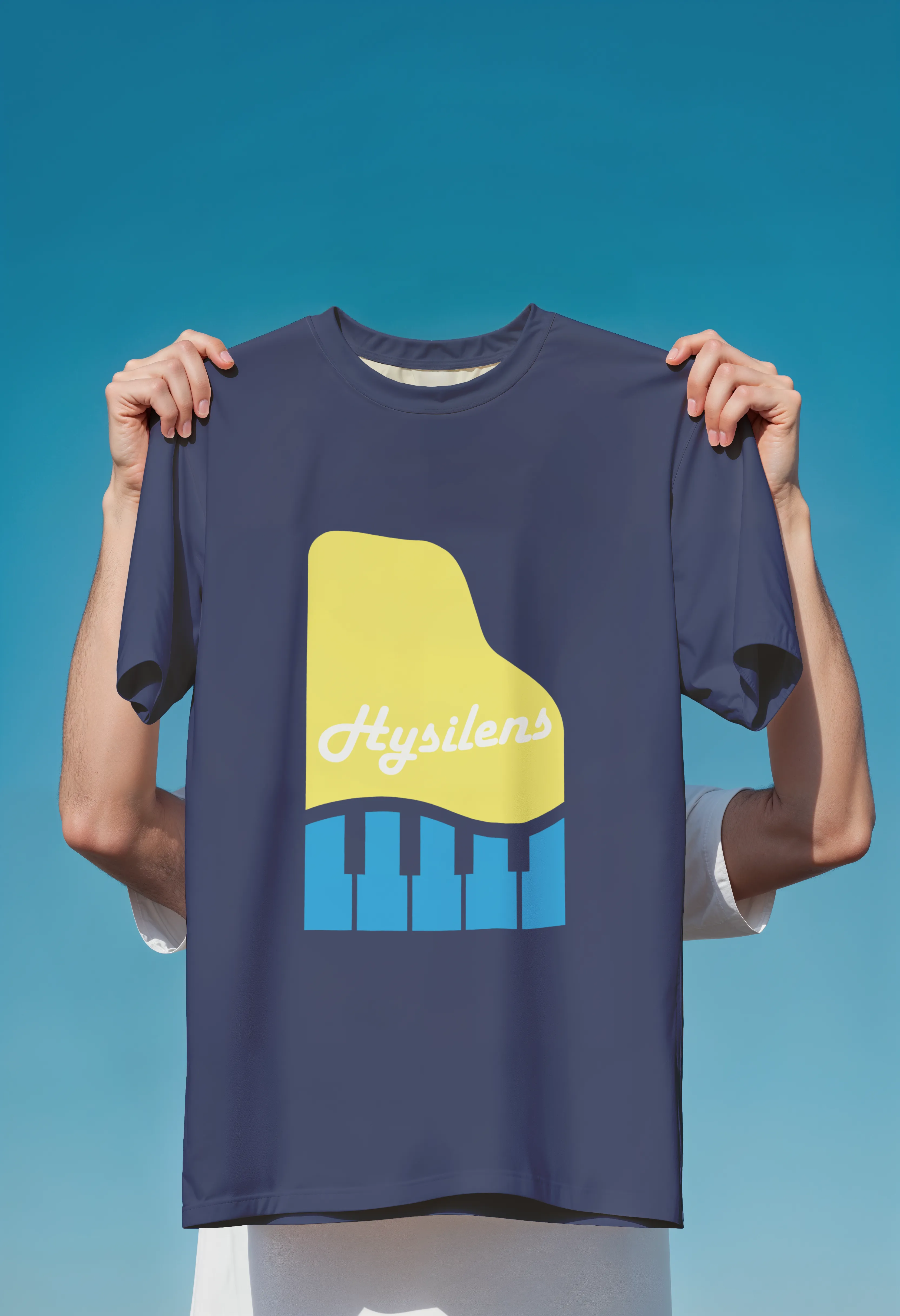 Mockup T-Shirt Bleu (Logo Couleur)