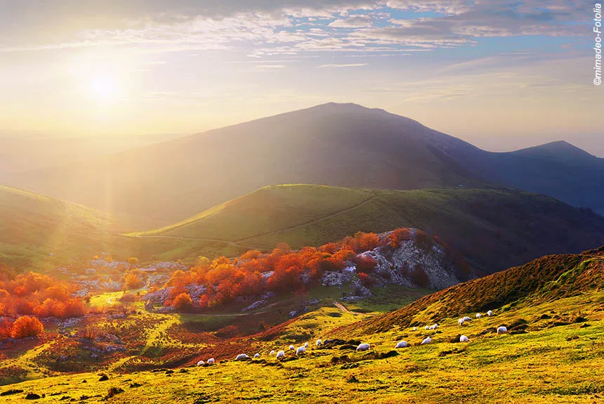 Paysage basque montagne